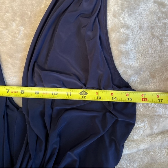 MISA Los Angeles Leza Gathered Crossover Sleeveless Tulip Maxi Dress Size Small - Picture 10 of 12